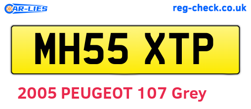 MH55XTP are the vehicle registration plates.