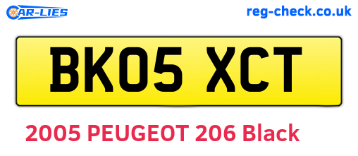 BK05XCT are the vehicle registration plates.