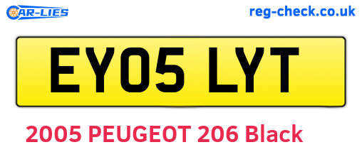 EY05LYT are the vehicle registration plates.