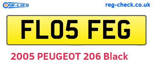 FL05FEG are the vehicle registration plates.