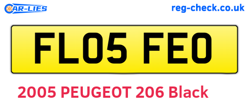 FL05FEO are the vehicle registration plates.