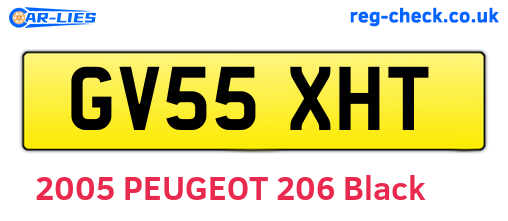 GV55XHT are the vehicle registration plates.