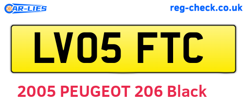 LV05FTC are the vehicle registration plates.