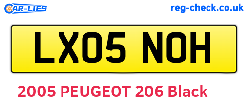 LX05NOH are the vehicle registration plates.