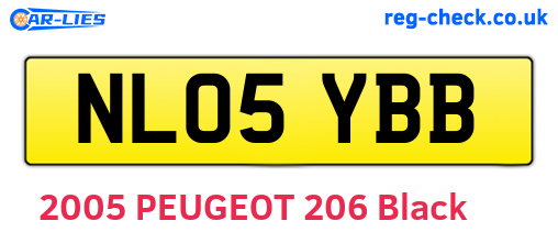 NL05YBB are the vehicle registration plates.