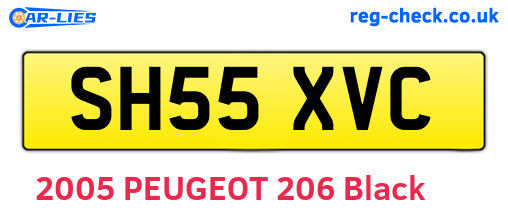 SH55XVC are the vehicle registration plates.