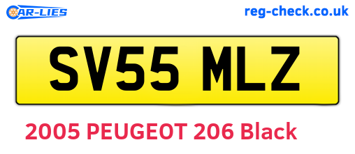 SV55MLZ are the vehicle registration plates.