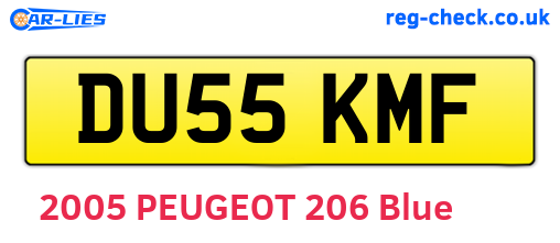DU55KMF are the vehicle registration plates.