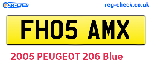 FH05AMX are the vehicle registration plates.
