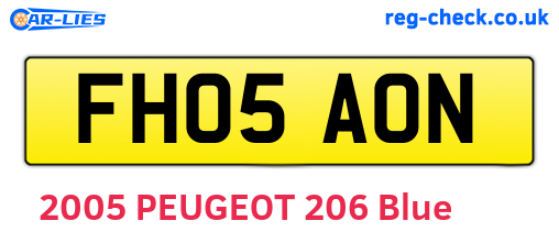 FH05AON are the vehicle registration plates.