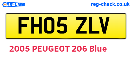 FH05ZLV are the vehicle registration plates.