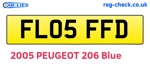 FL05FFD are the vehicle registration plates.