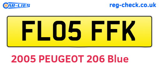 FL05FFK are the vehicle registration plates.