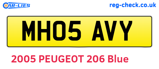 MH05AVY are the vehicle registration plates.