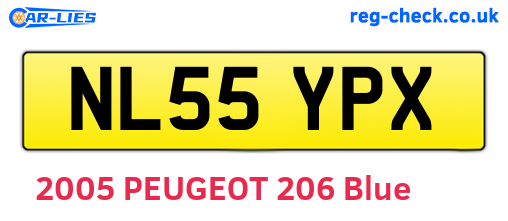 NL55YPX are the vehicle registration plates.