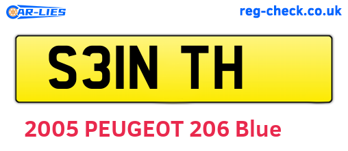 S31NTH are the vehicle registration plates.