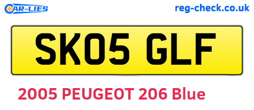 SK05GLF are the vehicle registration plates.