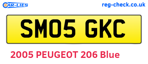 SM05GKC are the vehicle registration plates.