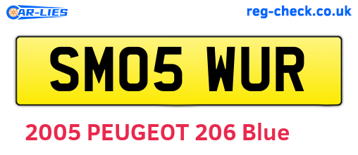 SM05WUR are the vehicle registration plates.