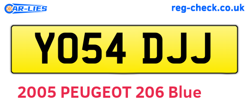 YO54DJJ are the vehicle registration plates.
