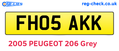 FH05AKK are the vehicle registration plates.