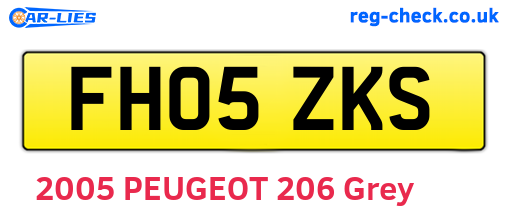 FH05ZKS are the vehicle registration plates.