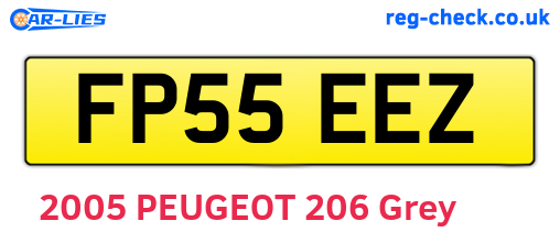 FP55EEZ are the vehicle registration plates.