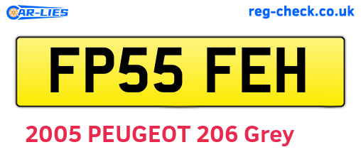 FP55FEH are the vehicle registration plates.