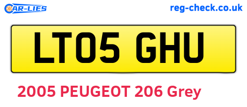 LT05GHU are the vehicle registration plates.