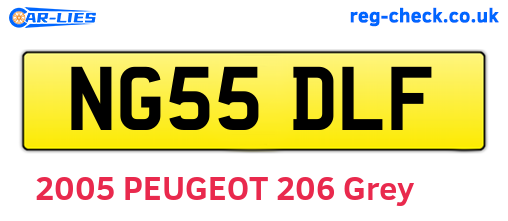 NG55DLF are the vehicle registration plates.