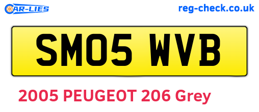 SM05WVB are the vehicle registration plates.