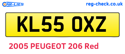 KL55OXZ are the vehicle registration plates.