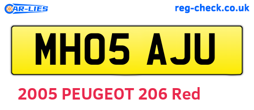 MH05AJU are the vehicle registration plates.