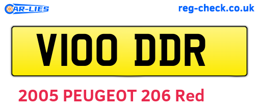 V100DDR are the vehicle registration plates.