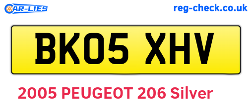 BK05XHV are the vehicle registration plates.