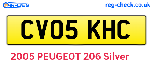 CV05KHC are the vehicle registration plates.