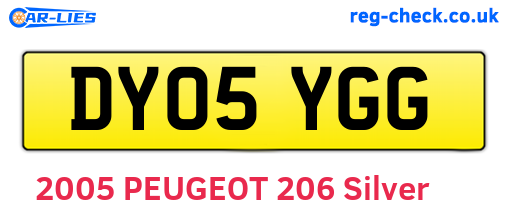 DY05YGG are the vehicle registration plates.