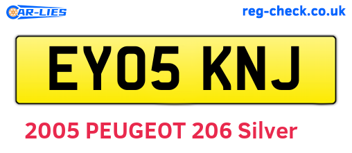 EY05KNJ are the vehicle registration plates.