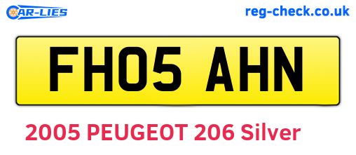 FH05AHN are the vehicle registration plates.