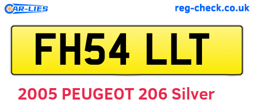 FH54LLT are the vehicle registration plates.