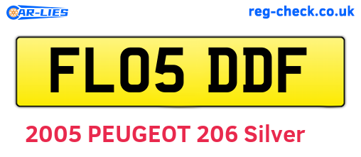 FL05DDF are the vehicle registration plates.