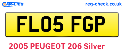 FL05FGP are the vehicle registration plates.