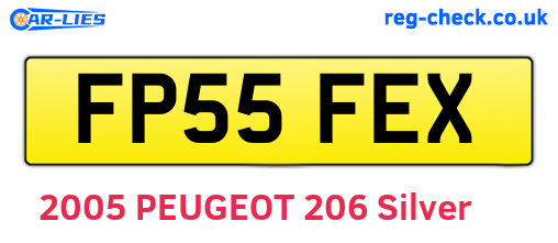 FP55FEX are the vehicle registration plates.