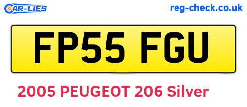 FP55FGU are the vehicle registration plates.