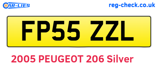 FP55ZZL are the vehicle registration plates.