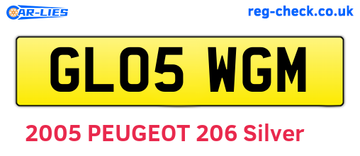 GL05WGM are the vehicle registration plates.