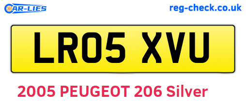 LR05XVU are the vehicle registration plates.