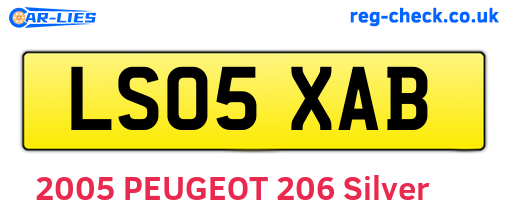 LS05XAB are the vehicle registration plates.