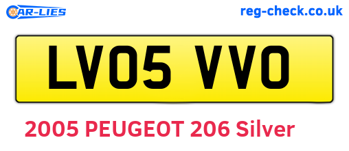 LV05VVO are the vehicle registration plates.