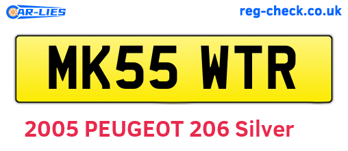 MK55WTR are the vehicle registration plates.